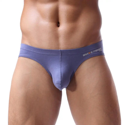 Sexy Men's Briefs Cotton Underwear U convex Pouch Design Man Underpants Sexy Low Waist Briefs for Men