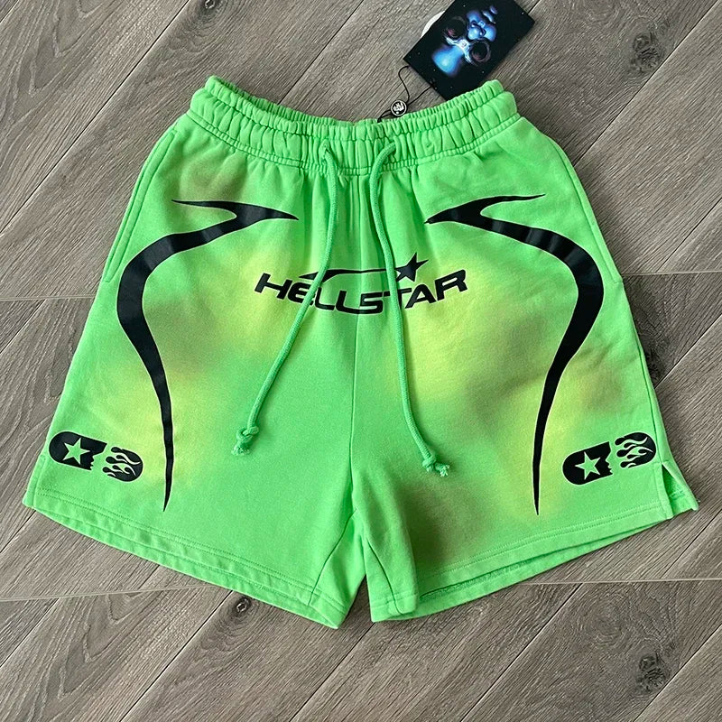 HELLSTAR STUDIOS CAP 10 Neon Casual sports shorts for men and women