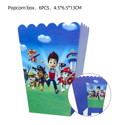 PAW Patrol Birthday Party Decoration Kids Toy Hat Gift Aluminum Foil Balloon Disposable Tableware New Banner Boy Event Supplies