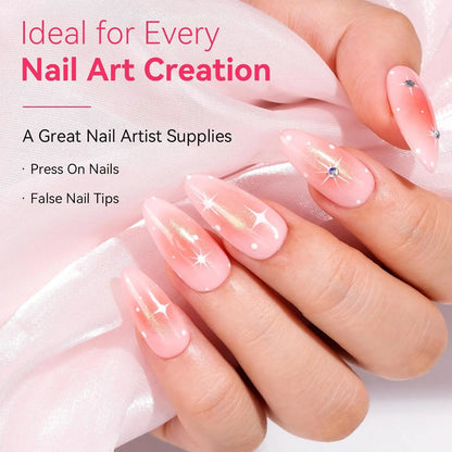 Makartt Solid Nail Glue for Press on Nails, Nail Glue Remover for UV Nail Glue