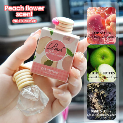 8ml Fruit Fragrance Long-lasting Fragrance Car Perfume Pendant Deodorant Fashion Car Aromatherapy To Accompany Comfortable Drive