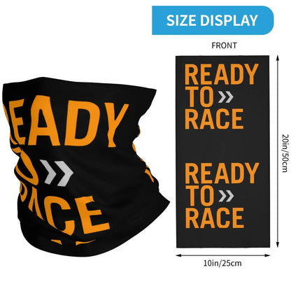 Ready To Race Mask Scarf Merch Neck Cover Enduro Cross Motorcycle Bitumen Bandana Scarf Summer Riding Mask Unisex Breathable