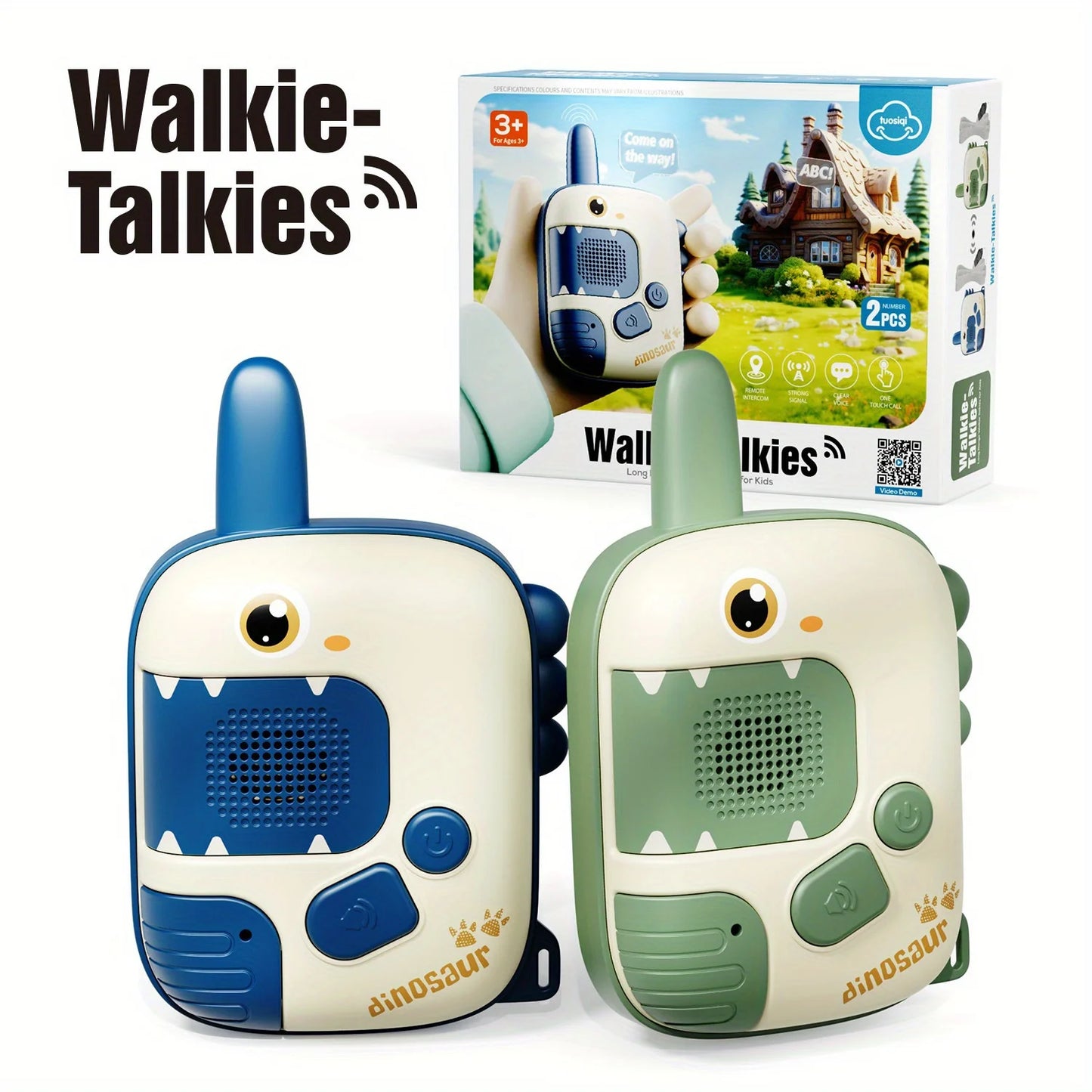 Mini Walkie Talkie Toys for 2 Pack, Kids Portable Radio Receiver Walkie Talkies for Indoor Outdoor Camping Hiking Playing Toy