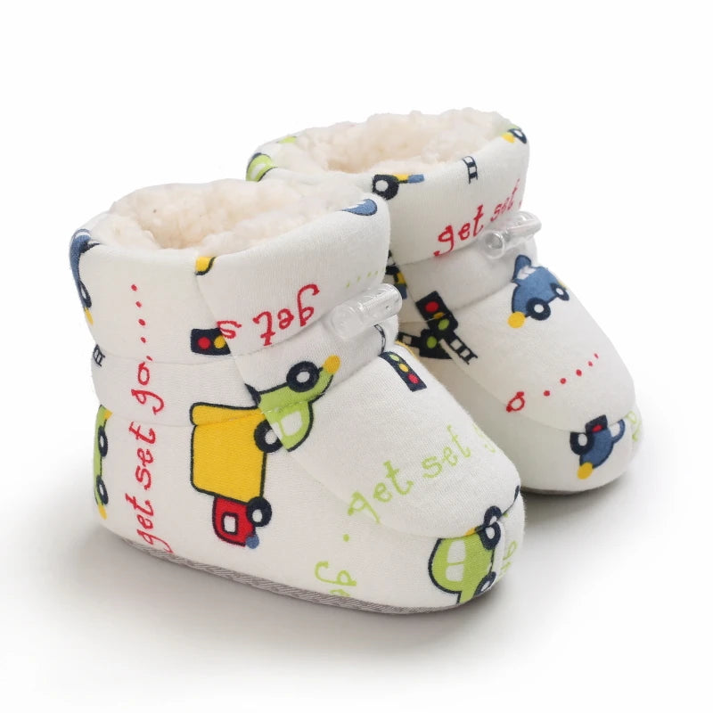 Winter Baby Shoes Boys Girls Cotton Soft Sole Snow Booties Thick Winter Warm Newborn Toddler Boots Shoes Frist Walking Shoes