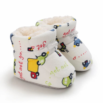 Winter Baby Shoes Boys Girls Cotton Soft Sole Snow Booties Thick Winter Warm Newborn Toddler Boots Shoes Frist Walking Shoes