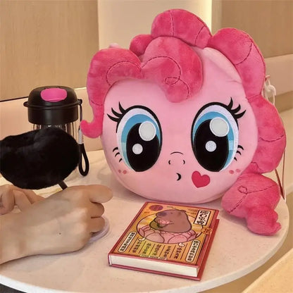 Kawaii My Little Pony Plush Bag Cute Anime Friendship Is Magic Doll Shoulder Bag Large Capacity Storage Bag Girl Birthday Gift