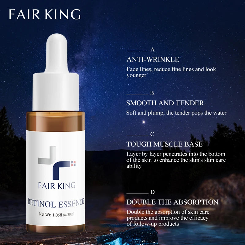 Retinol Serum Anti-Aging Lightening Wrinkle Whitening Spots Accelerates Skin Renewal and Shrinks Pores Vitamin A Serum