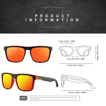 Square Vintage Polarized Sun glasses