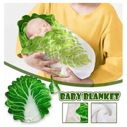 New modelsBaby Flannel Blanket Burrito Baby Wrap Blanket with Hat Pancake Chinese Cabbage Blanket Baby Warm Quilt