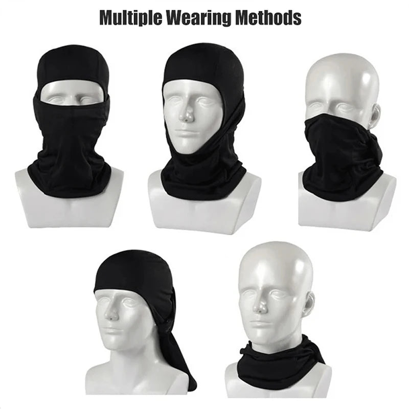 Camouflage Balaclava Cap Outdoor Sunscreen Breathable Full Face Mask Motorcycle Bicycle Helmet Inner Cap Men Women Cycling Mask