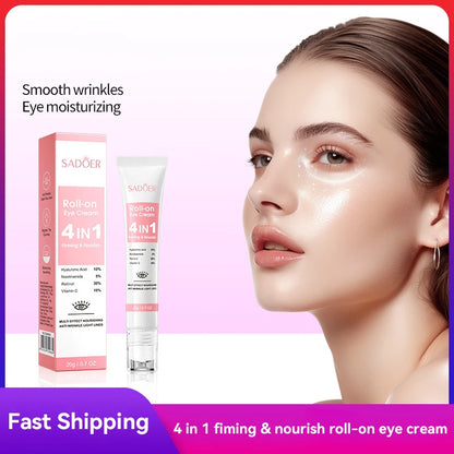 Instant Eye Bag Removal Cream Retinol Anti-Wrinkle Firming Skin Fade Fine Lines Anti Dark Circle Puffiness Brighten Eye Care New