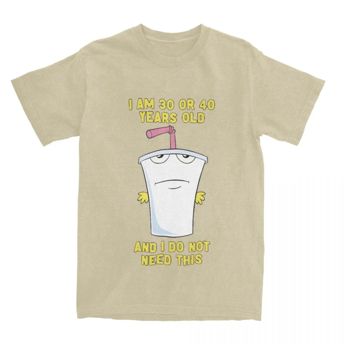 30 Or 40 Aqua Teen Hunger Force ATHF Men Women's T Shirt Funny Tee Shirt Short Sleeve Crew Neck T-Shirt Cotton Plus Size