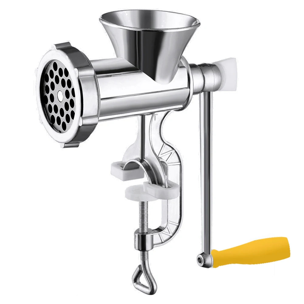 Manual Meat Grinder Sausage Maker With Tabletop Clamp Sausage Stuffer Machine Multifunction Aluminum Alloy for Home Kitchen