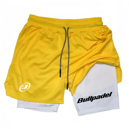 New Men's Padel Sport Shorts Summer Male Breathable Tennis Shorts Quick-Drying Badminton Trousers Outdoor Running Sportwear