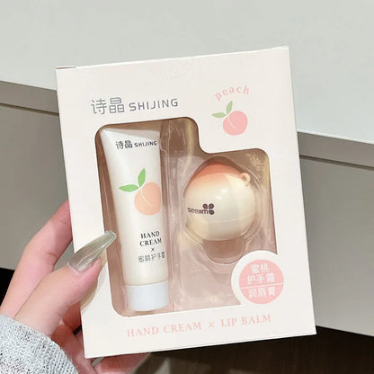 Peach & Strawberry Nut Moisturizing Lip Balm - Winter Defense Against Chapping & Cracking, Soothing Repair and Fine Line Reducti