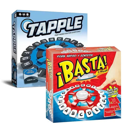 New Tapple Board Game Basta Think Word Game Fast-Paced Family The Quick Thinking Letter Pressing Puzzle Games For Adults Spanish