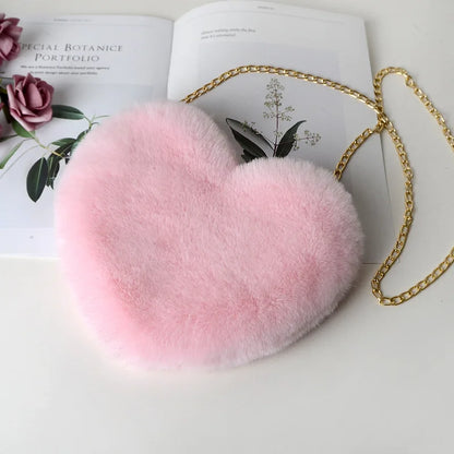 Women's Heart Shaped Handbags Cute Kawaii Faux