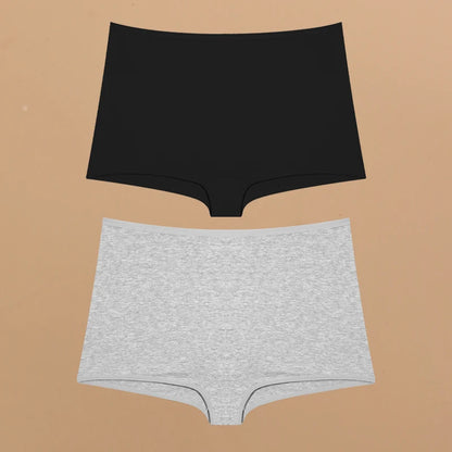 2pcs Women's Cotton Boxers Panties Female Seamless Sports Boyshorts Underwear Female Solid Soft Lingerie Safty Shorts XS-XL 2024