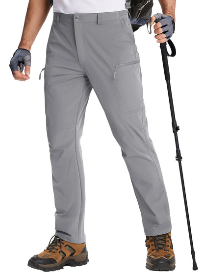 TACVASEN Waterproof Lightweight Hiking Pants Mens Ripstop Quick Dry Cargo Work Pant Outdoor Trekking Hard-wearing Trousers Male