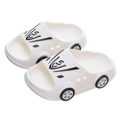 Childrens's Luminous Slippers Car Shape Boys Girls Fashion Cute Shoes Bathroom Children Toddler Slippers