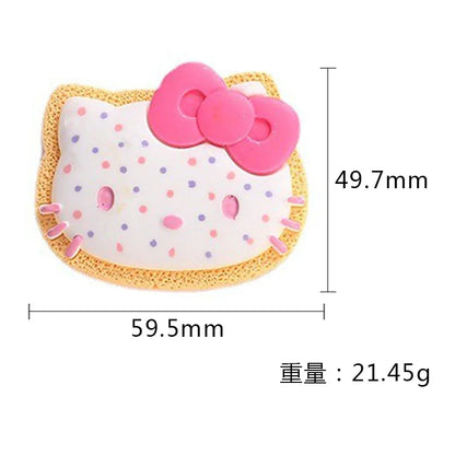 Anime Kawaii Hello KT Cute Cartoon Resin Biscuits Miniature Toys DIY Phone Case Patch Hair Accessories Girl Heart Gift