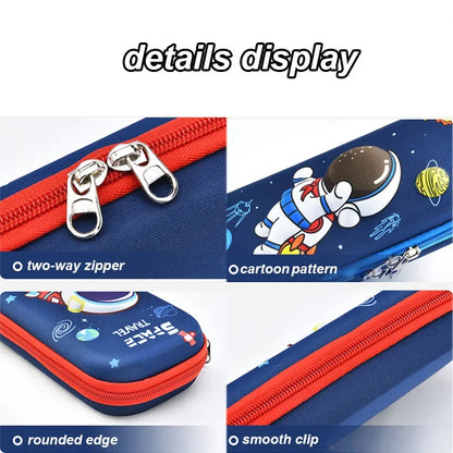 3D Kawaii Pencil Case EVA Large Capacity Waterproof Light Pencil Box for Student School Supply Stationery bag