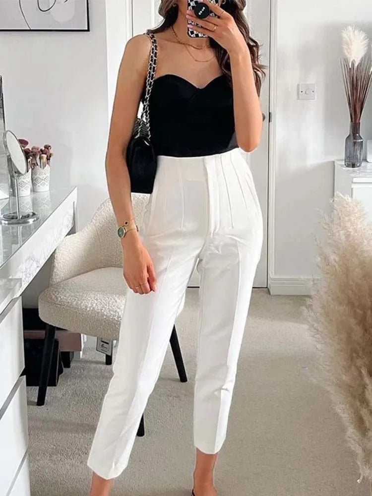 Woman Pencil Pants High Waist