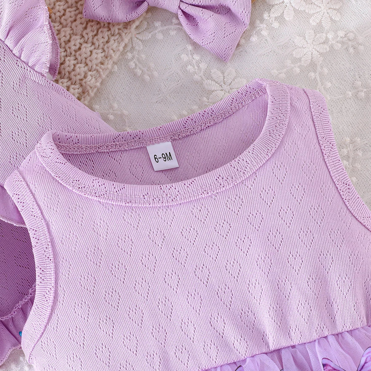Summer Set Infant Girl Clothes Newborn Photography Fashion Cute Shawl Sleeveless Mesh Cotton Butterfly Dress