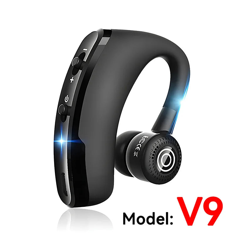 Wireless Bluetooth Single Earphone With HD Mic Stereo Headset