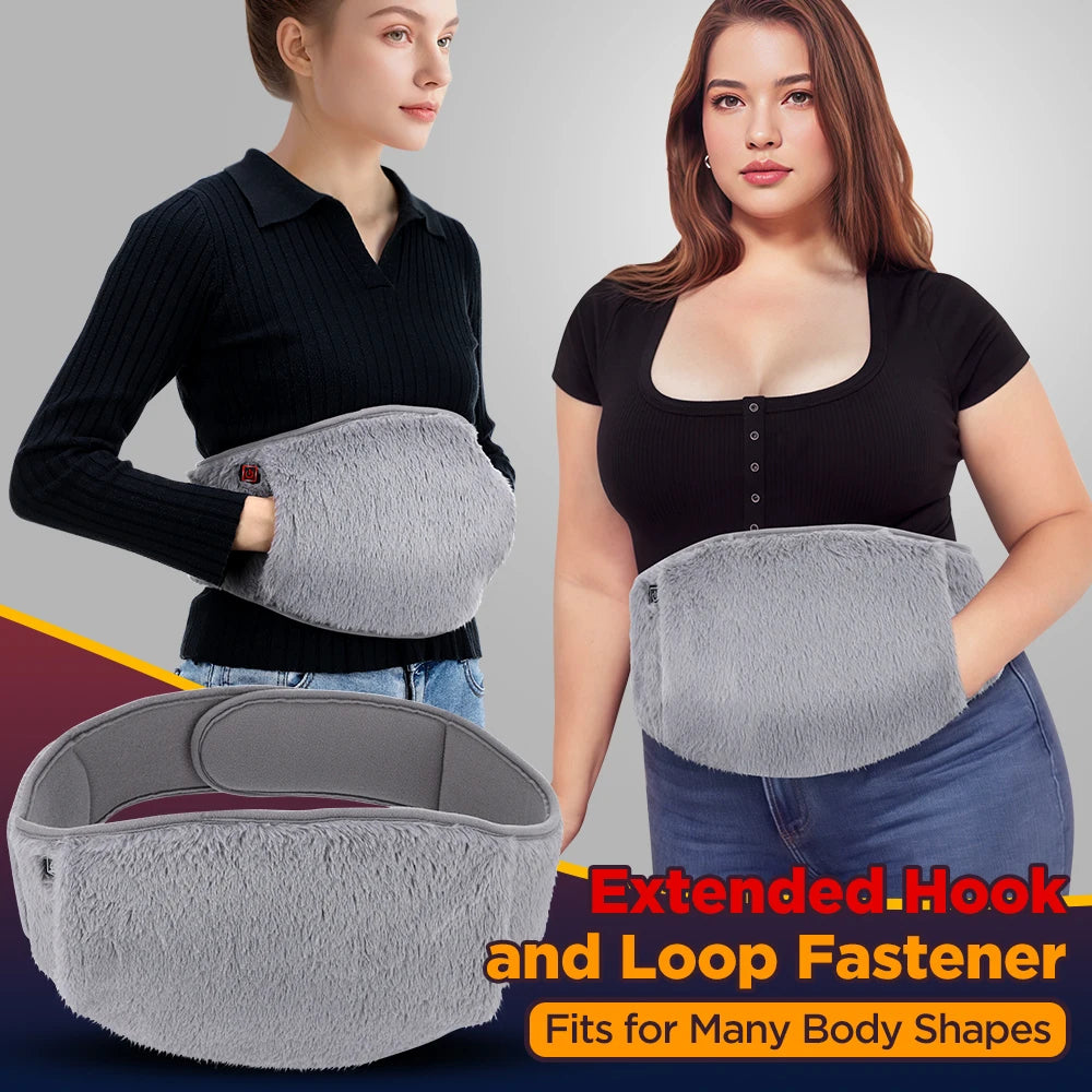 Electric Heating Belt Hand Warmer Winter Heater Waist Warmers Hot Compress Abdominal Lumbar Uterus Warming Pad USB Charging