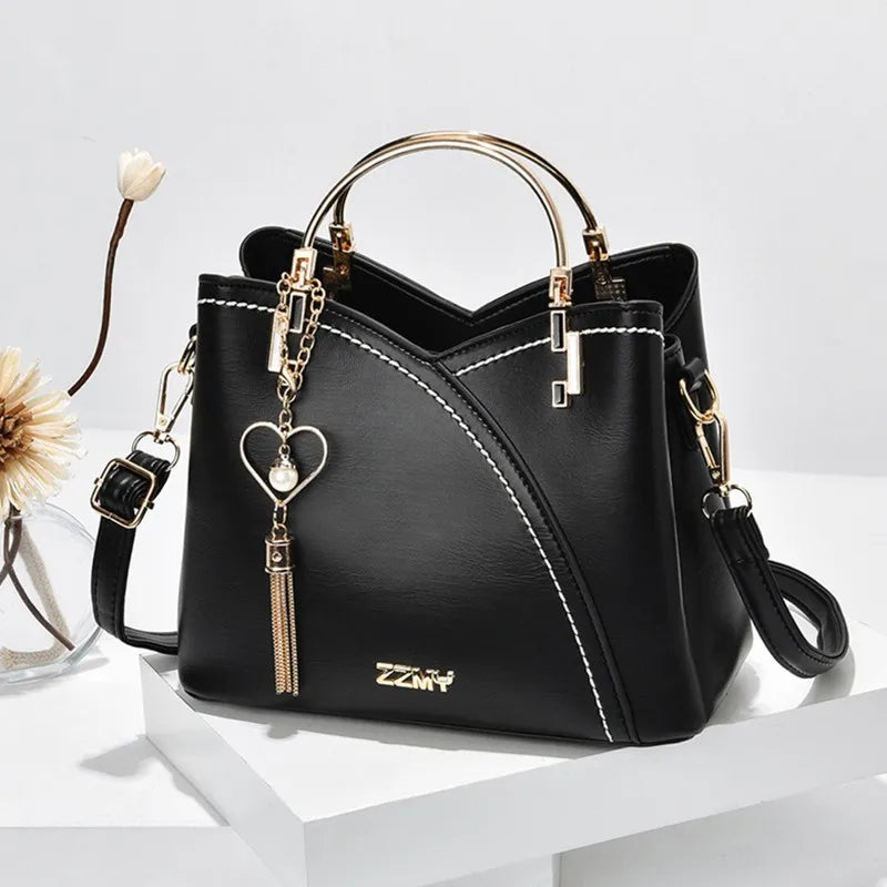Handbags For Women New Trend Highend Sense of All Match Color Large Capacity One-shoulder Messenger PU Leather Handbag