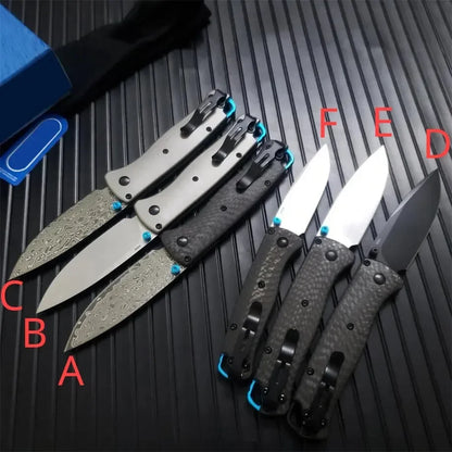 Outdoor EDC Pocket Folding Knife 535 533 S90V Blade Carbon Fiber / Titanium Alloy Handle Outdoor Survival Hunting Cutting Knives