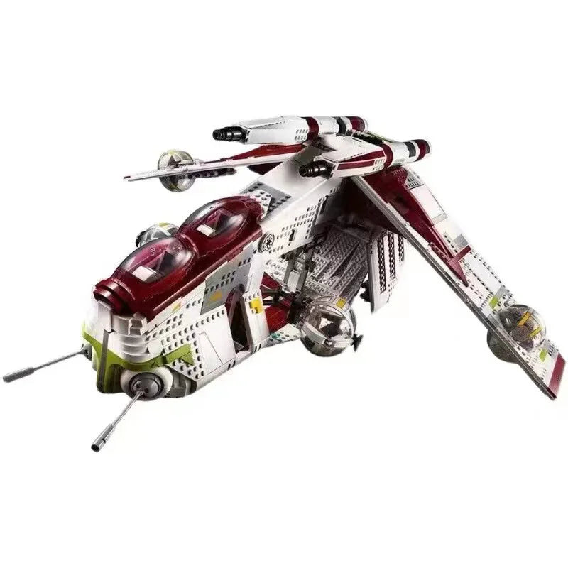 In Stock Star Plan Republic Dropship Gunship Building Blocks Bricks 75021 05041 81043 Toys For Children Christmas Gift