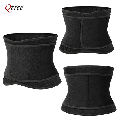 Qtree Men Waist Trainer Weight Loss Belt Slimming Body Shaper