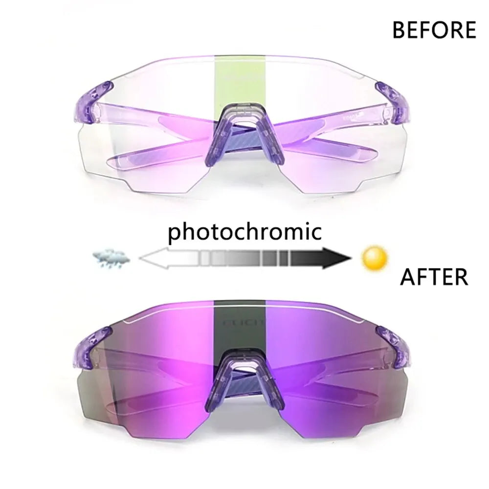 New Photochromic Polarized Cycling Glasses Men Women Bike Glasses UV400 Protection Eyewear Sunglasses MTB Road Bicycle Goggles