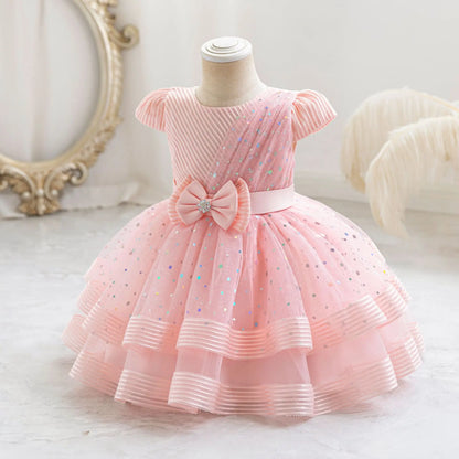 HETISO Dots Sparkling Baby Girls Princess Dress