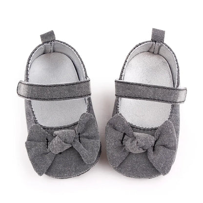 Baby Girl Princess Shoes Soft PU Classical Bowknot Beautiful and Cute for Newborn Girl Spring and Summer Prewalking 2023 Fashion