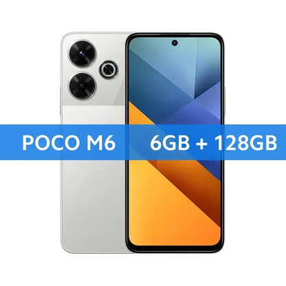 Global Version POCO M6 Smartphone 128GB 256G MediaTek Helio G91 Ultra 6.79'' 90Hz Display 33W Fast Charging 5030mAh Battery