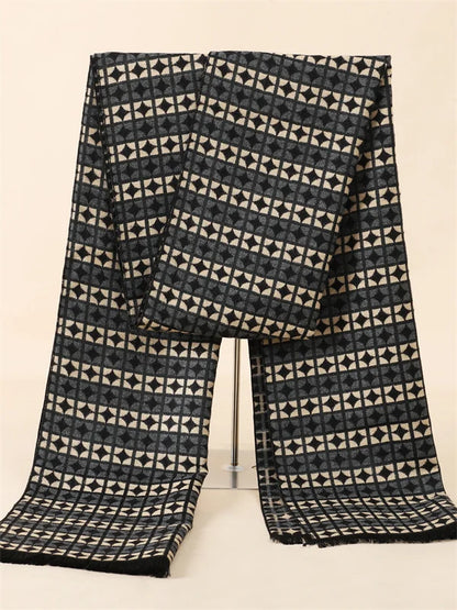 Fashion 180*30cm Scarves Man Autumn Winter Thick Warm Cashmere Business Long Wraps Boy Classic Shawl Free Shipping muffler