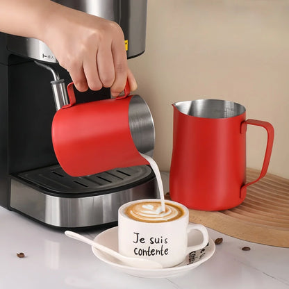 350/600ML Coffee Milk Frothing Pitcher Jug 304 Stainless Steel Precise Scale High Quality Latte