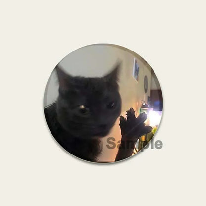 32/44/58mm Funny Cute Cat Badge Round Creative Brooches Fashion DIY Backpack Jewelry Accessory Gifts HD Print Handmade Pins