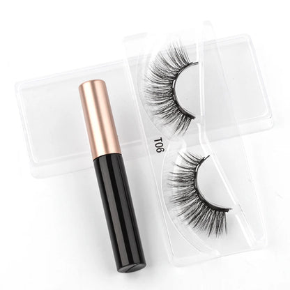 New 1/3Pairs Magnetic Eyelashes False Lashes Repeated Use Eyelashes Waterproof Liquid Eyeliner With Tweezer Make Up Sets Hotting