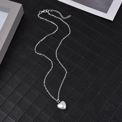 New Fashion Kpop Pearl Choker Necklace Double Layer Chain Pendant