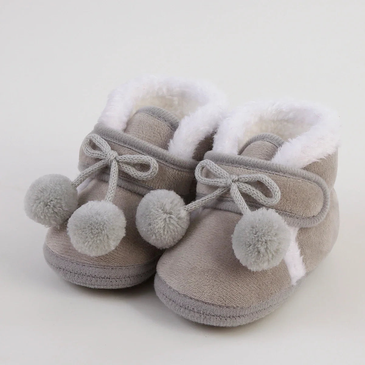 Newborn Booties Baby Socks Shoes Girl Winter Warm Cute Toddler Prewalkers Soft Anti-slip Infant Newborn Crib Crawl Shoes