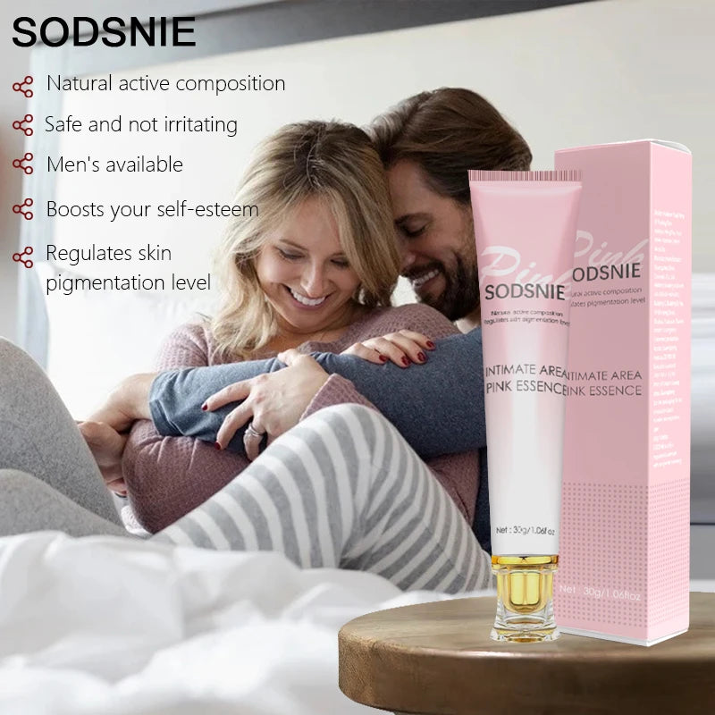Intimate Area Whitening Cream Pink Essence Lighten Melanin Regulates Underarms Hips Inner Thighs skin Brightening Repair Cream