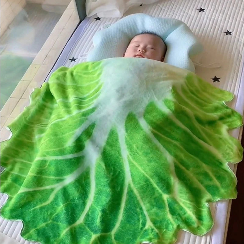 New modelsBaby Flannel Blanket Burrito Baby Wrap Blanket with Hat Pancake Chinese Cabbage Blanket Baby Warm Quilt