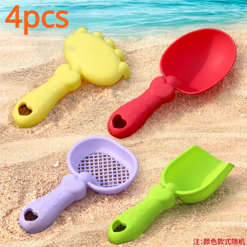 Mini Children's Beach Toy Set Baby Playing In Water And Beach Large Sand Shovel Beach Bucket Sand Digging Tool Toy Random Color