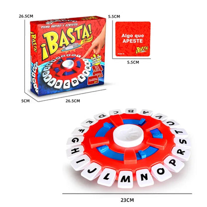 New Tapple Board Game Basta Think Word Game Fast-Paced Family The Quick Thinking Letter Pressing Puzzle Games For Adults Spanish