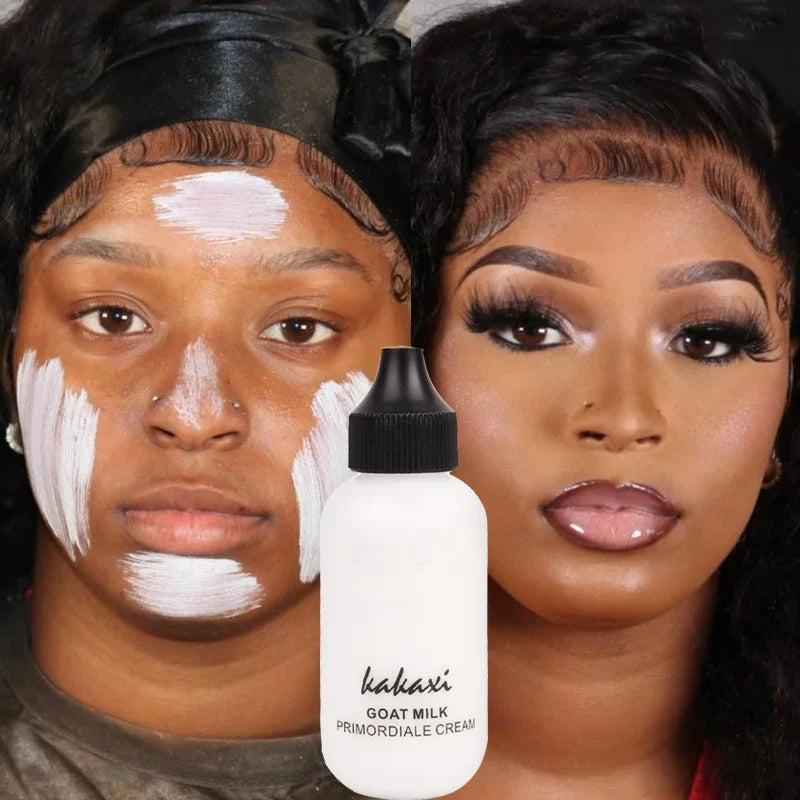 Goat Milk Liquid Foundation Cream 50ml Moisturize Matte Concealer Cosmetics Waterproof Oil-control Cover Acne Base Cream Makeups