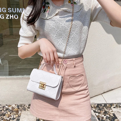 New Casual Chain Crossbody Bags For Women Luxury Simple Shoulder Bag Ladies Designer Handbags PU Leather Messenger Bags